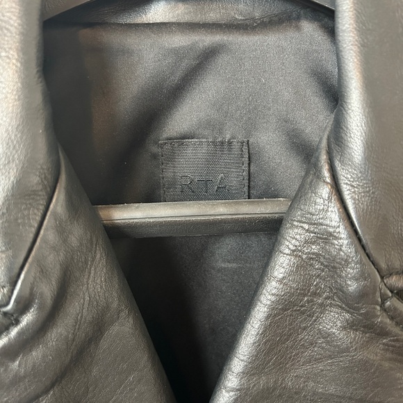 RTA Leather Jacket with fringe - Picture 5 of 8